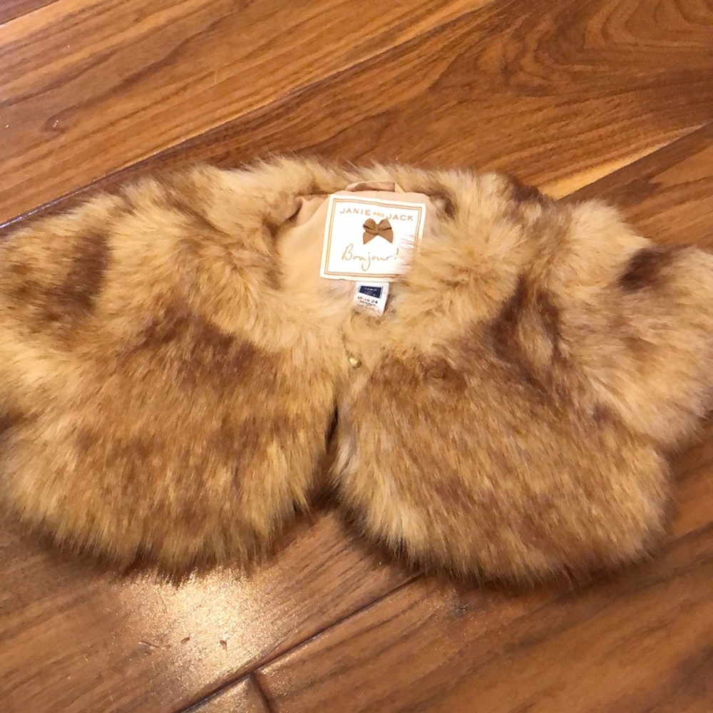 Janie and jack faux fur jacket